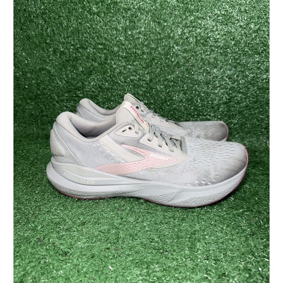 Brooks Shoes - Brooks Womens Size 9.5 2A Adrenaline GTS 24 Gray Running Shoes Walking Sneakers